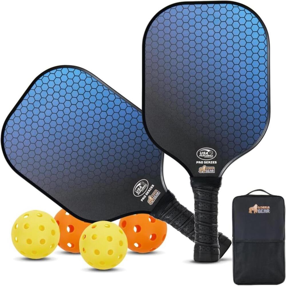 NWT Gorilla Gear USAPA Pickleball Starter Set, Paddles, Bag, and Balls (2 Pack)